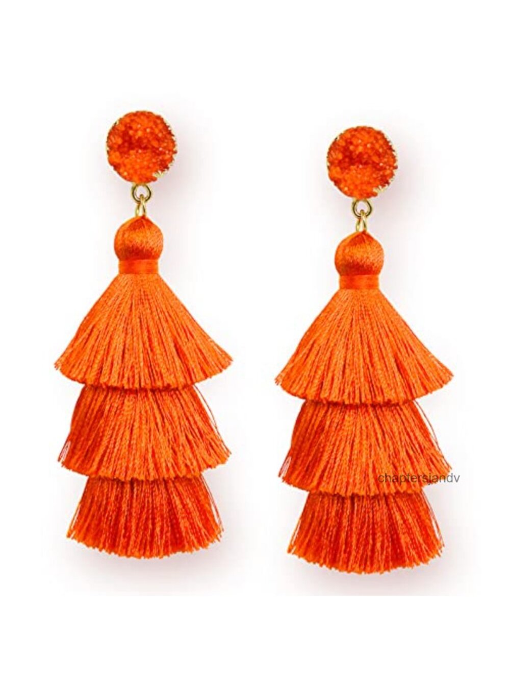 Layered Tassel Statement Dangle Drop Earrings for Women